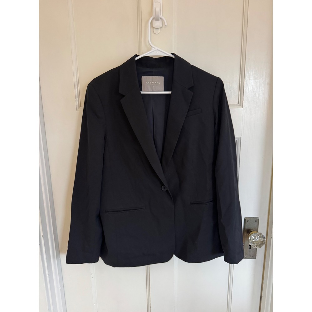 Everlane black wool blazer size 12 (large)